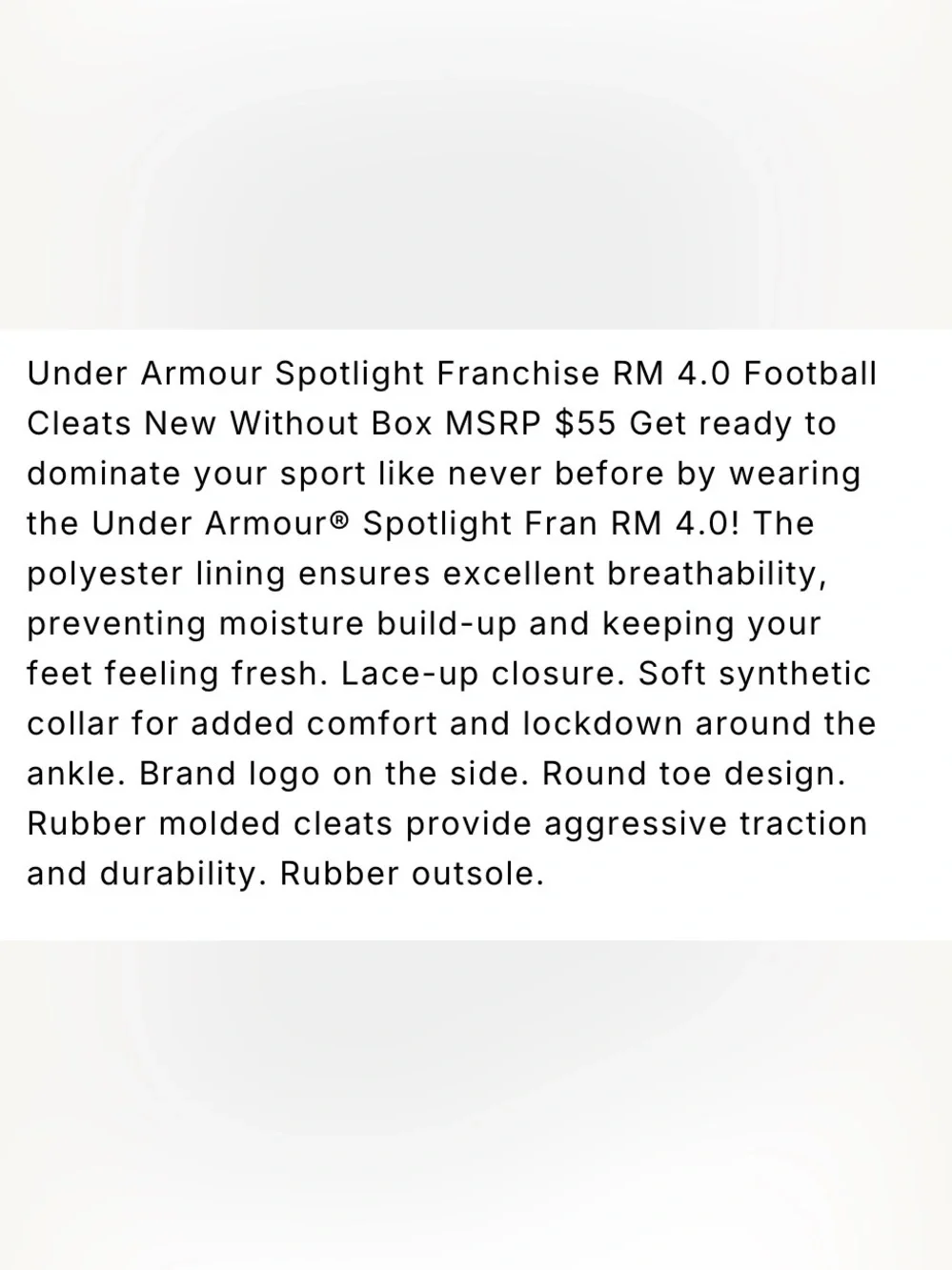 Under Armour Men's Spotlight Fran RM 4.0